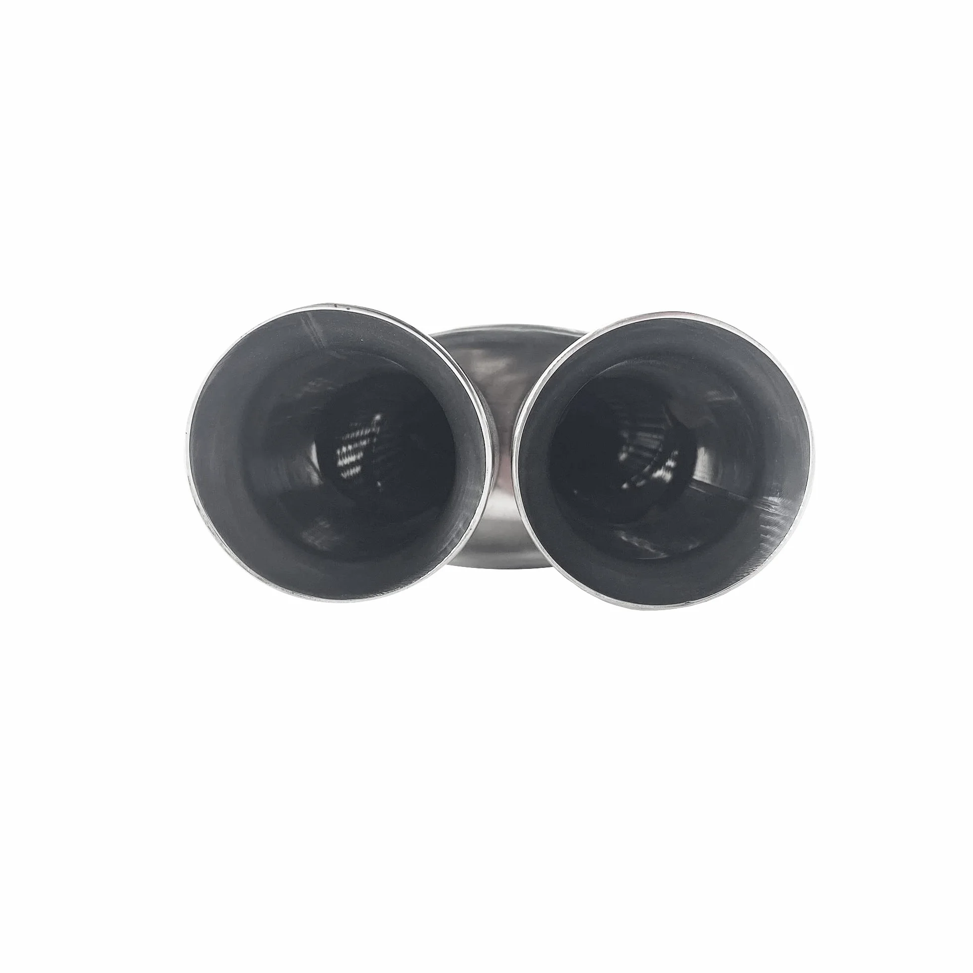 Simoni Racing ESR633 Rifle Marmitta Sportiva Universale, Marmitta Sportiva, Scarico Universale per Auto, Uscita Tonda Doppia, in Inox