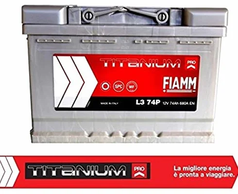 Bateria Fiamm L374P Titanium Pro 74Ah 680A