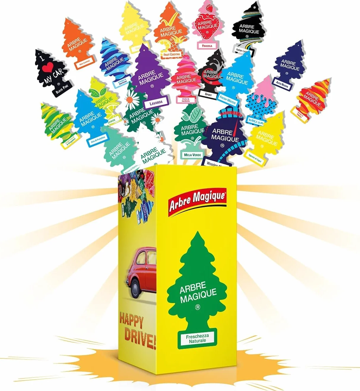 Arbre Magice Degustazione Olfattiva Profumatore Auto Box 24 Pezzi