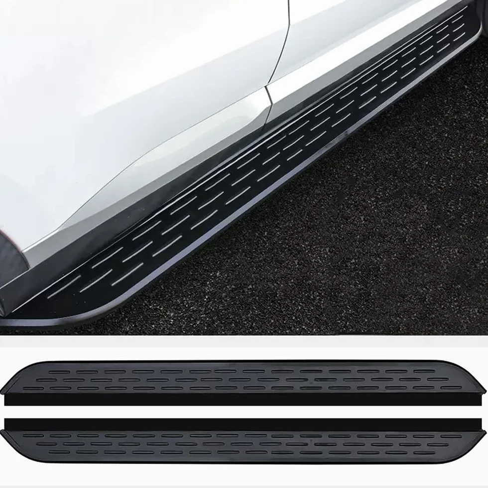 Pedane Laterali per Skoda Kodiaq 2024 2025, Pedane Laterali in Alluminio, Colore Nero (con Staffe)