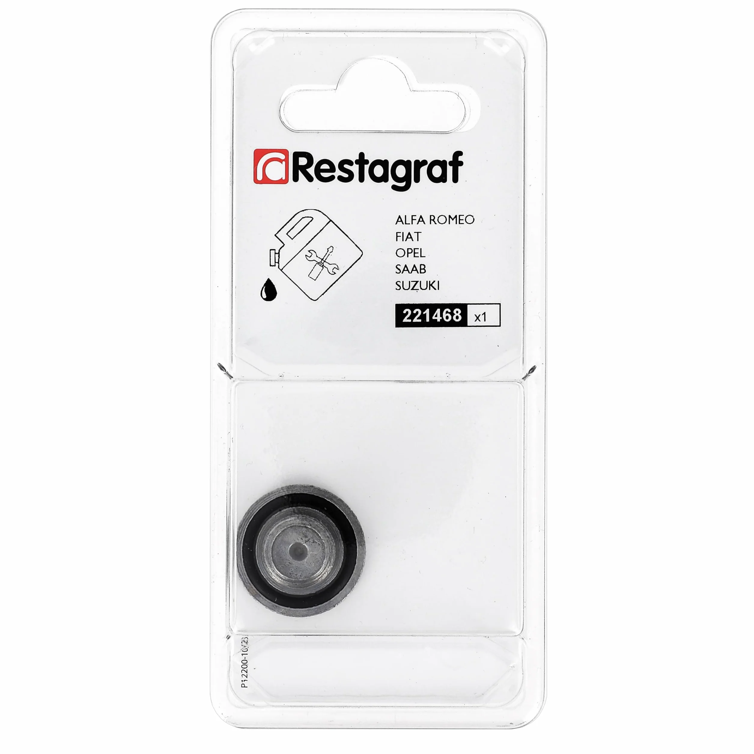 Restagraf - Bouchon de Vidange avec Joint Assemblé - M14-1,5 x 10 mm - Compatibile con Alfa Romeo, Chevrolet, Citroën, Fiat, Ford, Lancia, Opel, Peugeot, Suzuki (Certains Moteurs) - Réf. 221468