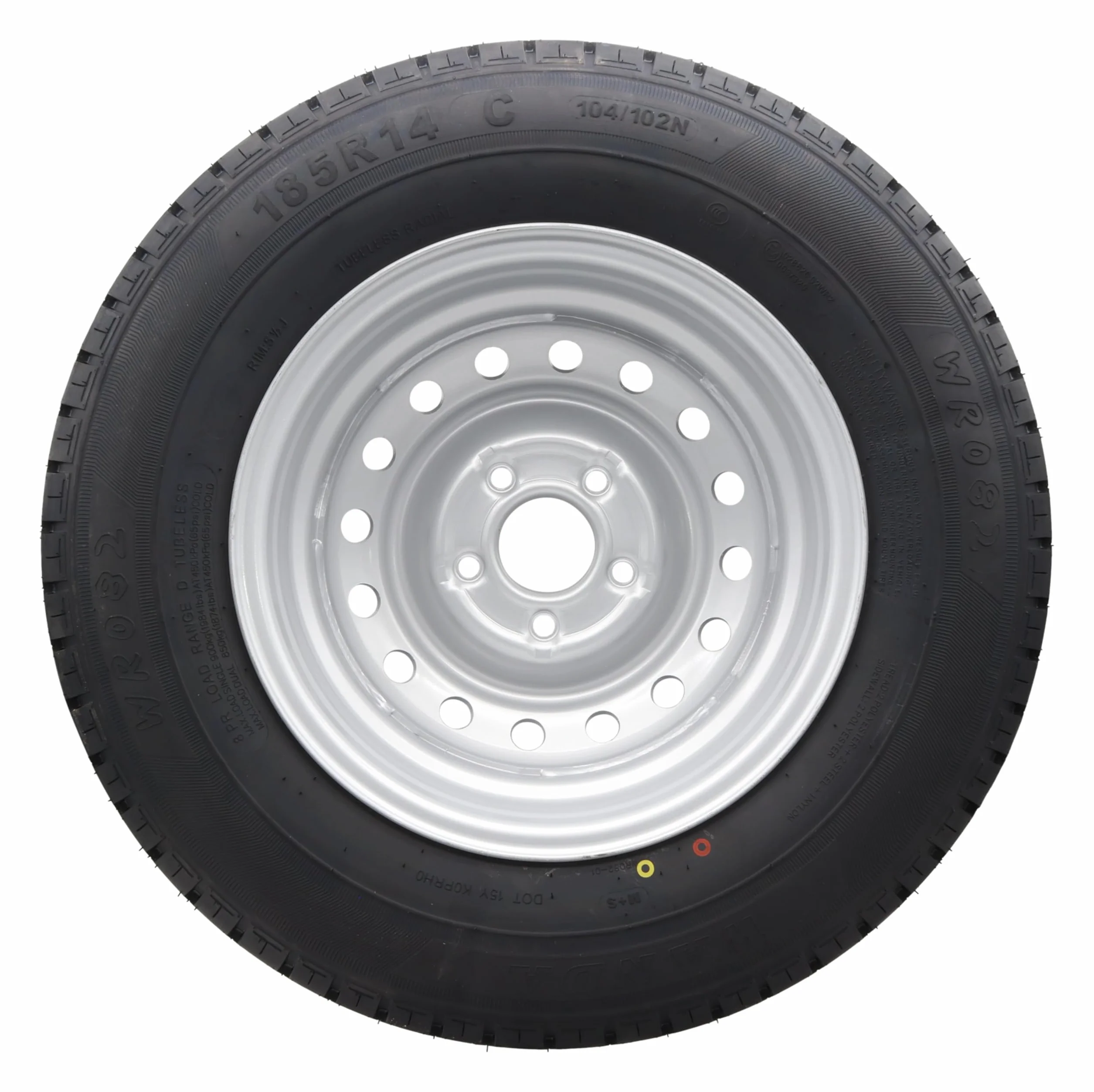 Ruota completa, 185R14C, 112 x 5, 900 kg, ruote da 14", 185/14 R 14 C, per rimorchio e trailer