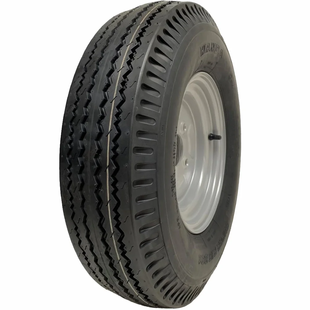 Parnells Ruota e Pneumatico per Rimorchio 5.00-10 4 Strati 4 Perni PCD 4 Pollici 508 mm 137 mm 355 kg