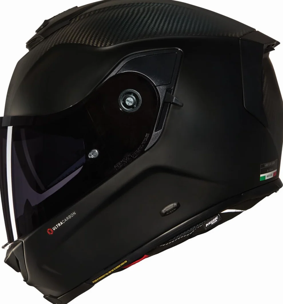 Nolan X-903 Ultra Carbon Triplonero N-Com Casco
