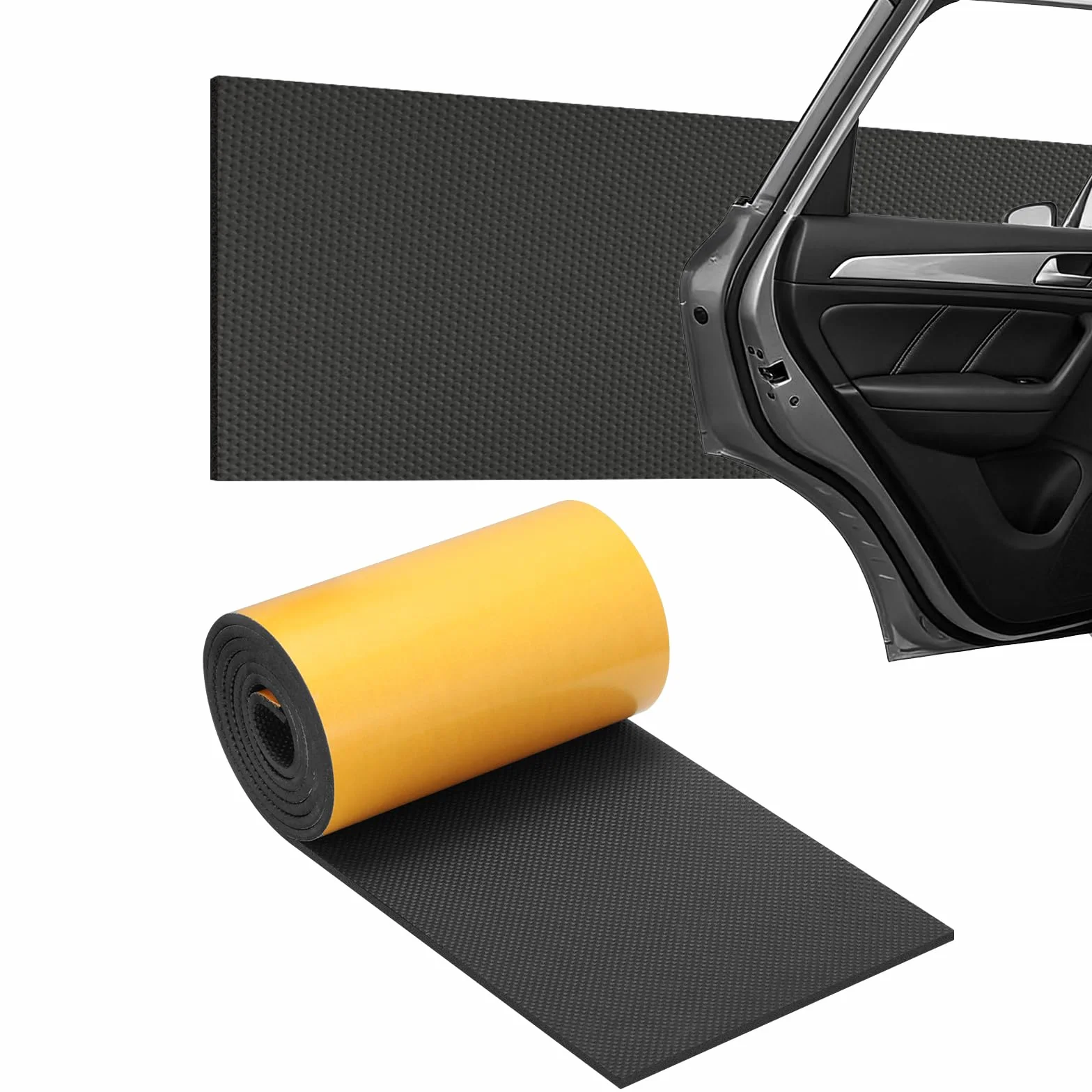 Romon Paracolpi Garage Gommapiuma Adesiva, protezioni delle pareti, Autoadesiva Protezione Paraurti per Garage e Parcheggi Interni 20cm x 2m x 6mm