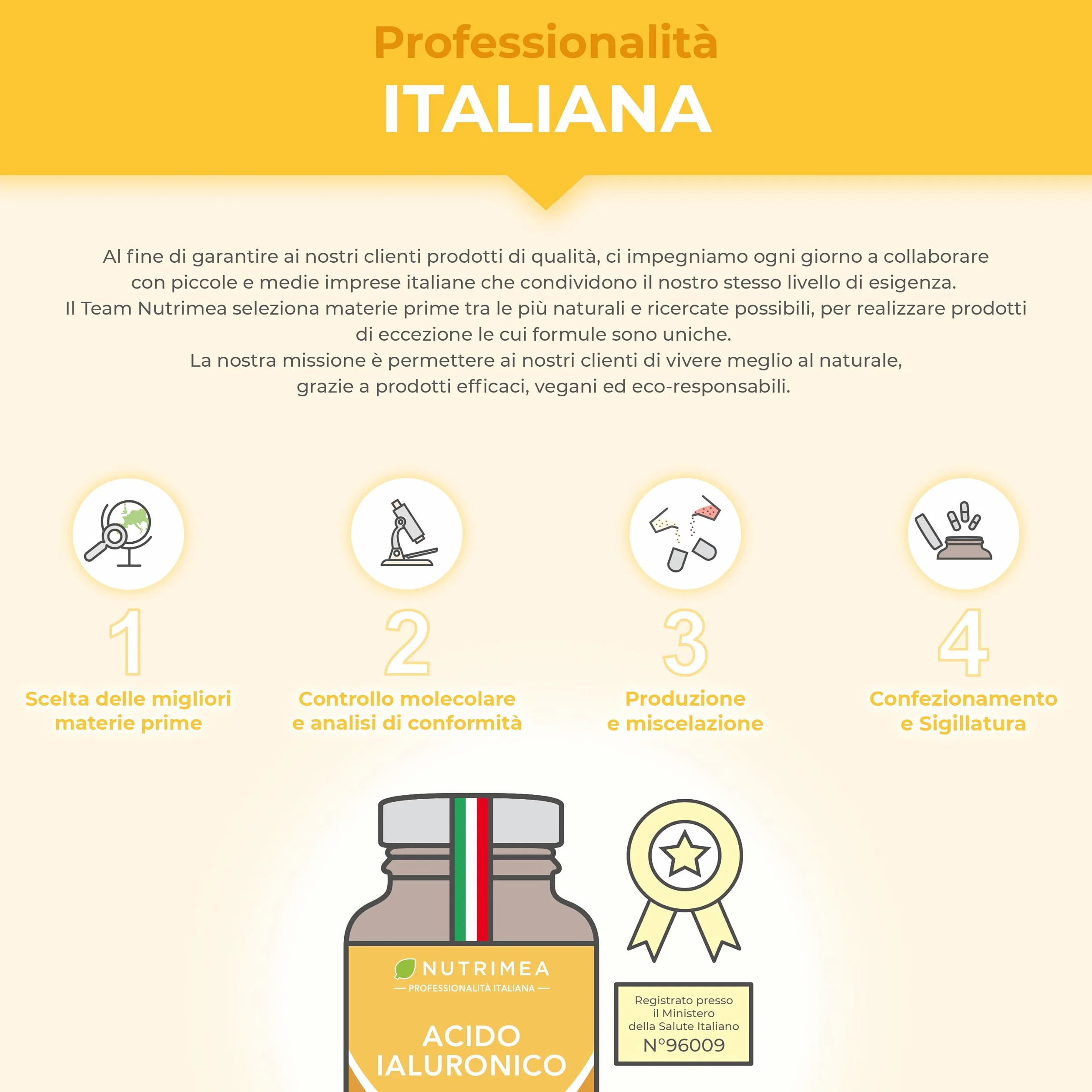 Acido Ialuronico con Collagene Marino Vitamina A C Antirughe Anti-age 60 Capsule
