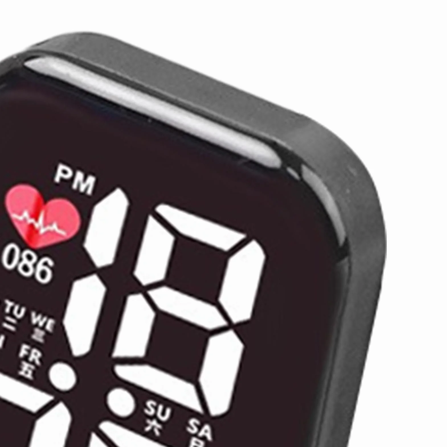 Mini orologio per auto, impermeabile, orologio digitale da cruscotto autoadesivo da 2 cm, per auto, camion, SUV, camper, bicicletta, barca, gadget per interni del veicolo, display intelligente HD per