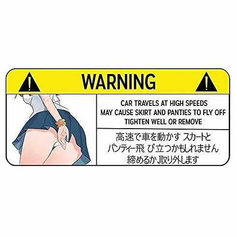 Adesivo per auto divertente da 13 cm per mutandine, adesivo in vinile JDM, anti-graffio, decorazione per finestre e pareti, 1 pezzo