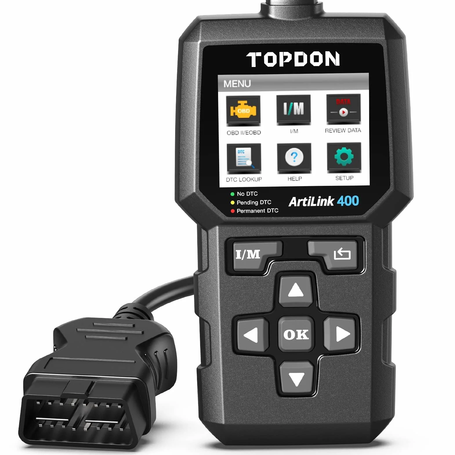 TOPDON AL400 Lettore OBD2 10 Funzioni Test Emissioni Sensore O2 EVAP