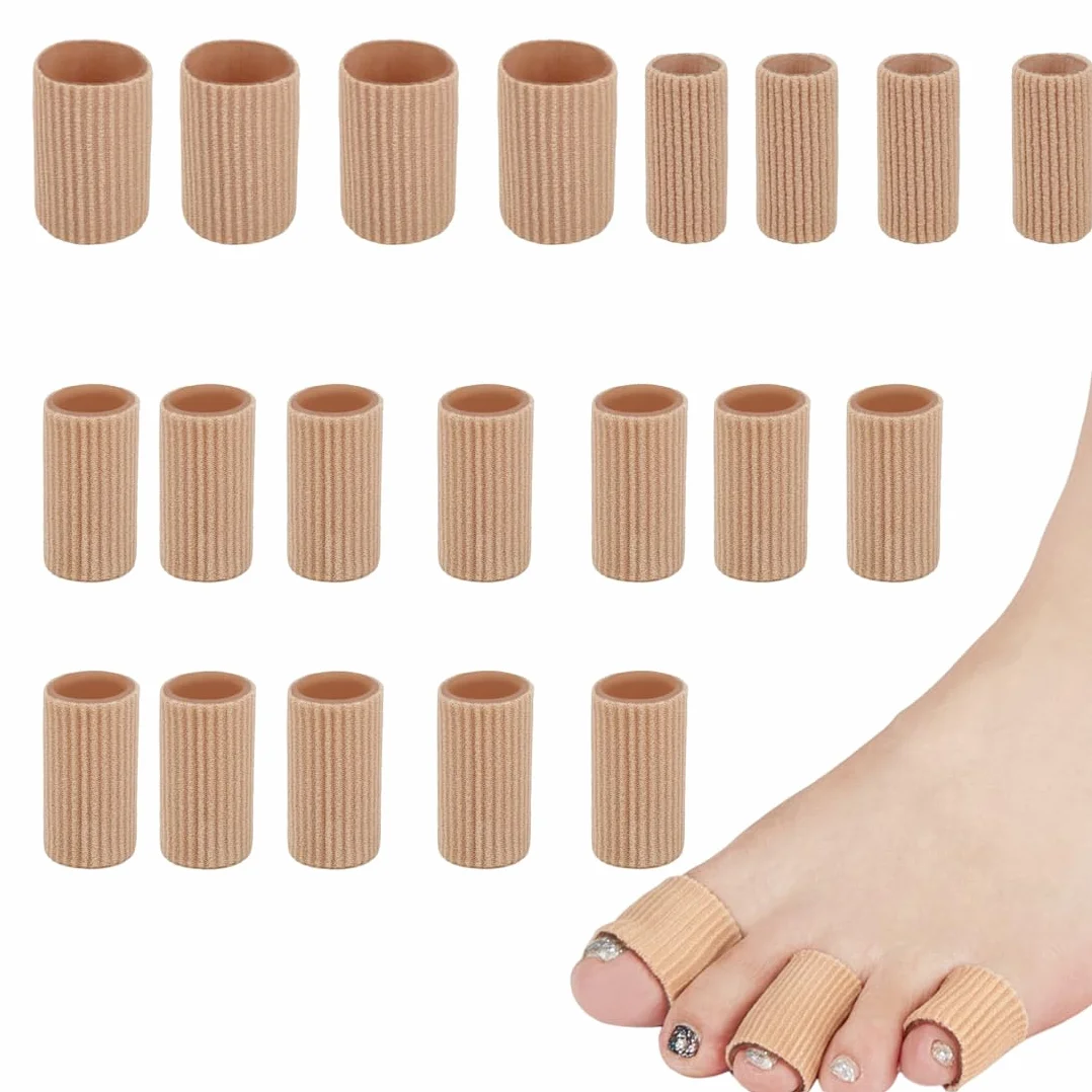 Protezione per Dita e Piedi in Silicone Morbido, Separatore e Cuscinetto Gel, Ideale per Calli e Vesciche - 20 Pezzi (Misure Miste)