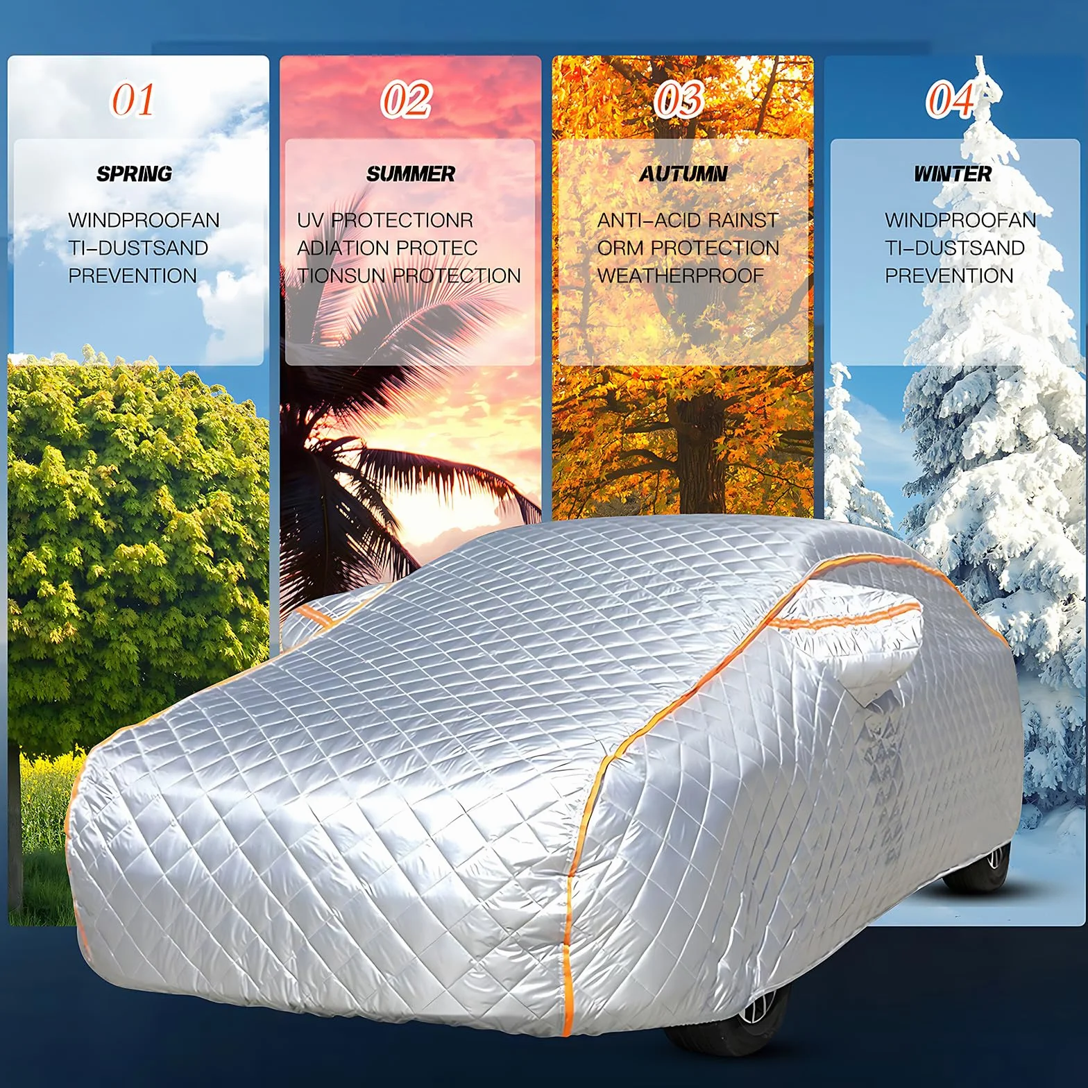 Telo Copriauto Da Esterno per Lexu CT200H Telo Auto Copriauto Antigrandine, Anti-UV Impermeabile, Felpato, Resistente Alla Neve, Con Zip