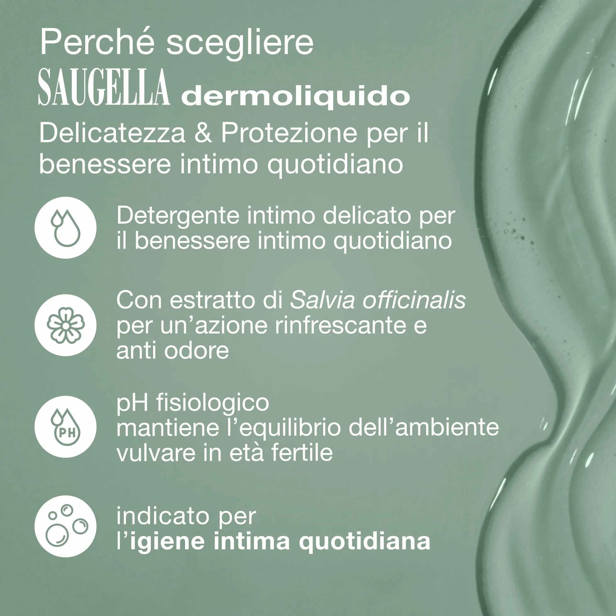 Saugella Dermoliquido Detergente Intimo Quotidiano pH 3.5 Antiodore 750 ml