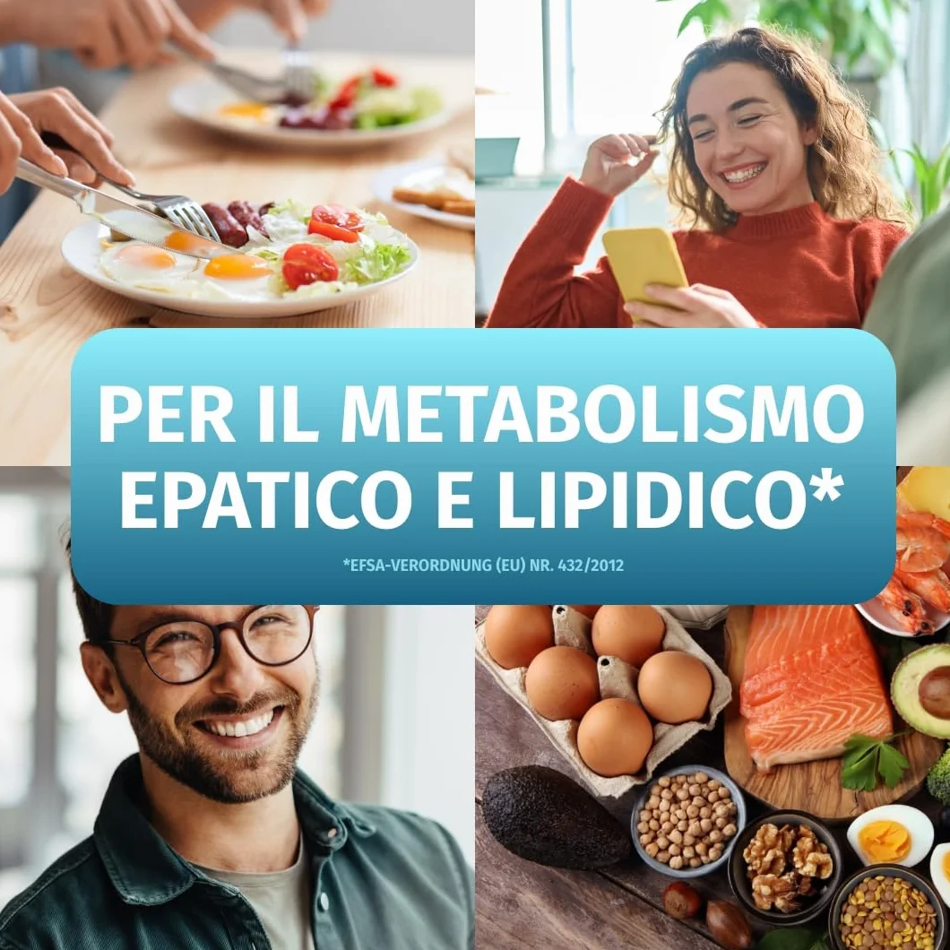 Green Naturals Colina Bitartrato 1.500 mg 180 capsule Integratore Fegato Metabolismo Grassi
