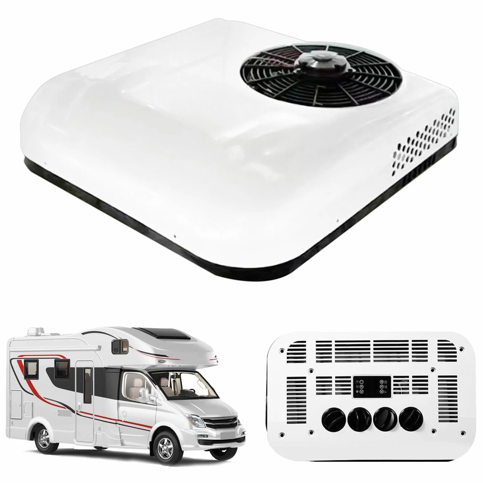 Climatizzatore per camper tetto ultra sottile misura universale 12 V bianco
