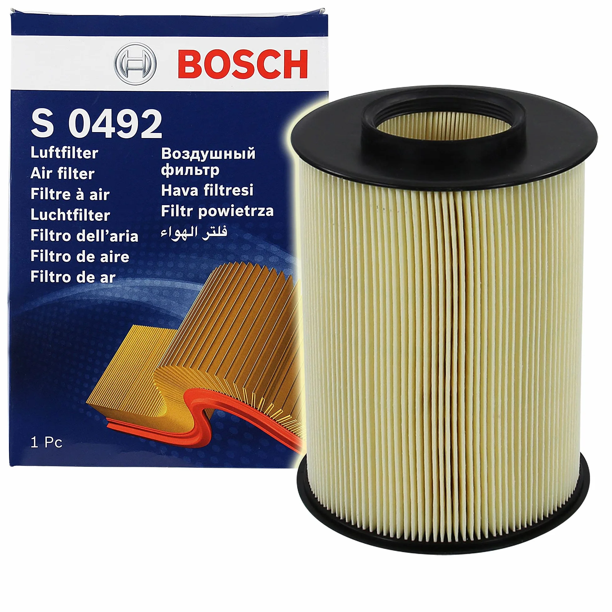 Bosch Filtro Aria per Auto Resistente all'Umidità