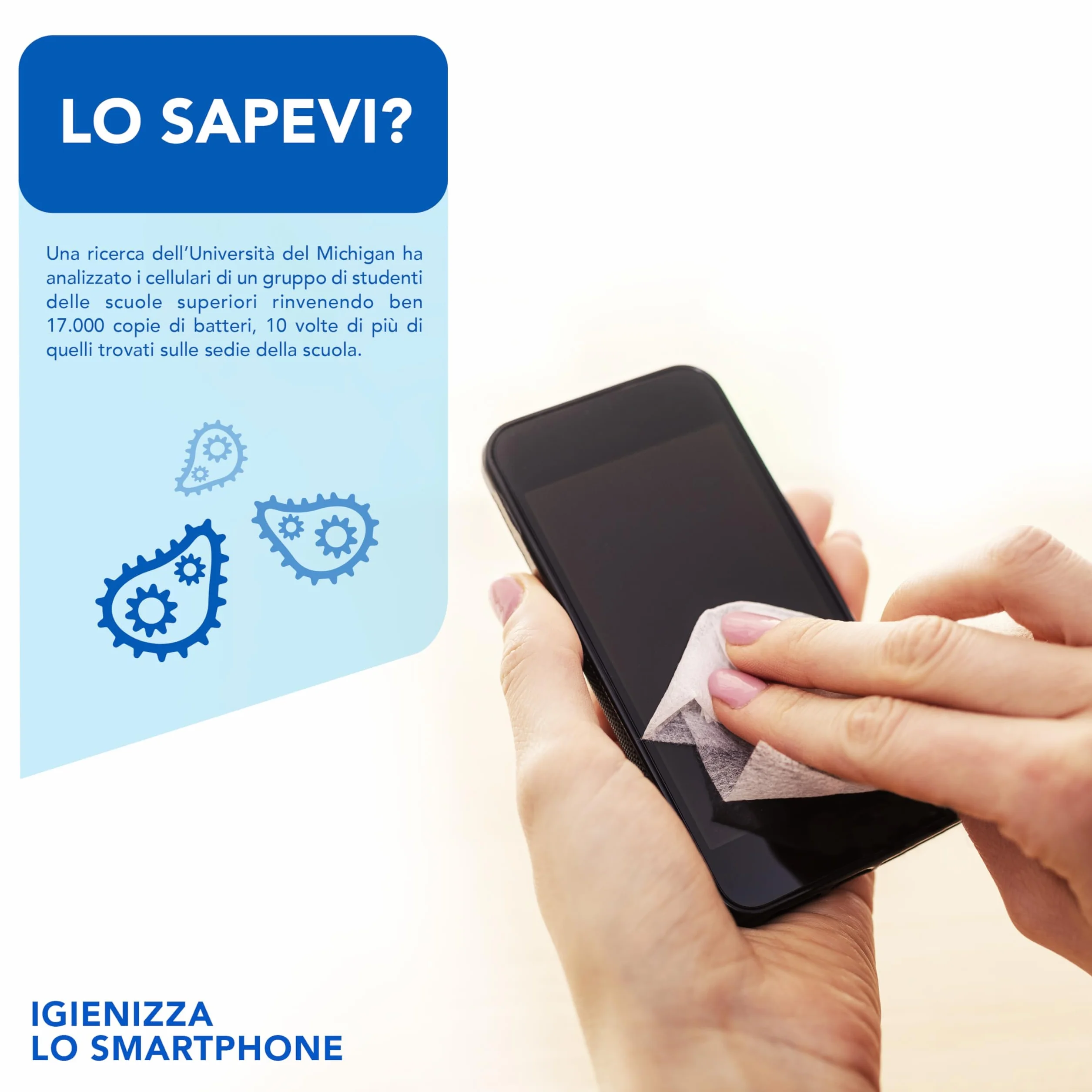 AIESI Tamponi salviette disinfettanti 70% alcool isopropilico 65x30 mm 2x100 pezzi HOSPIPADS