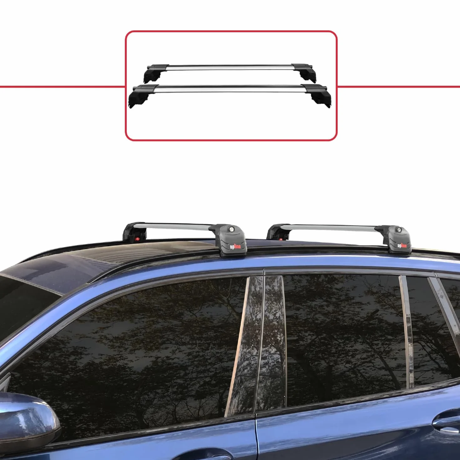 Compatibile con BMW X3 (G01) 2018-2024, barre portapacchi ACE-2, colore grigio