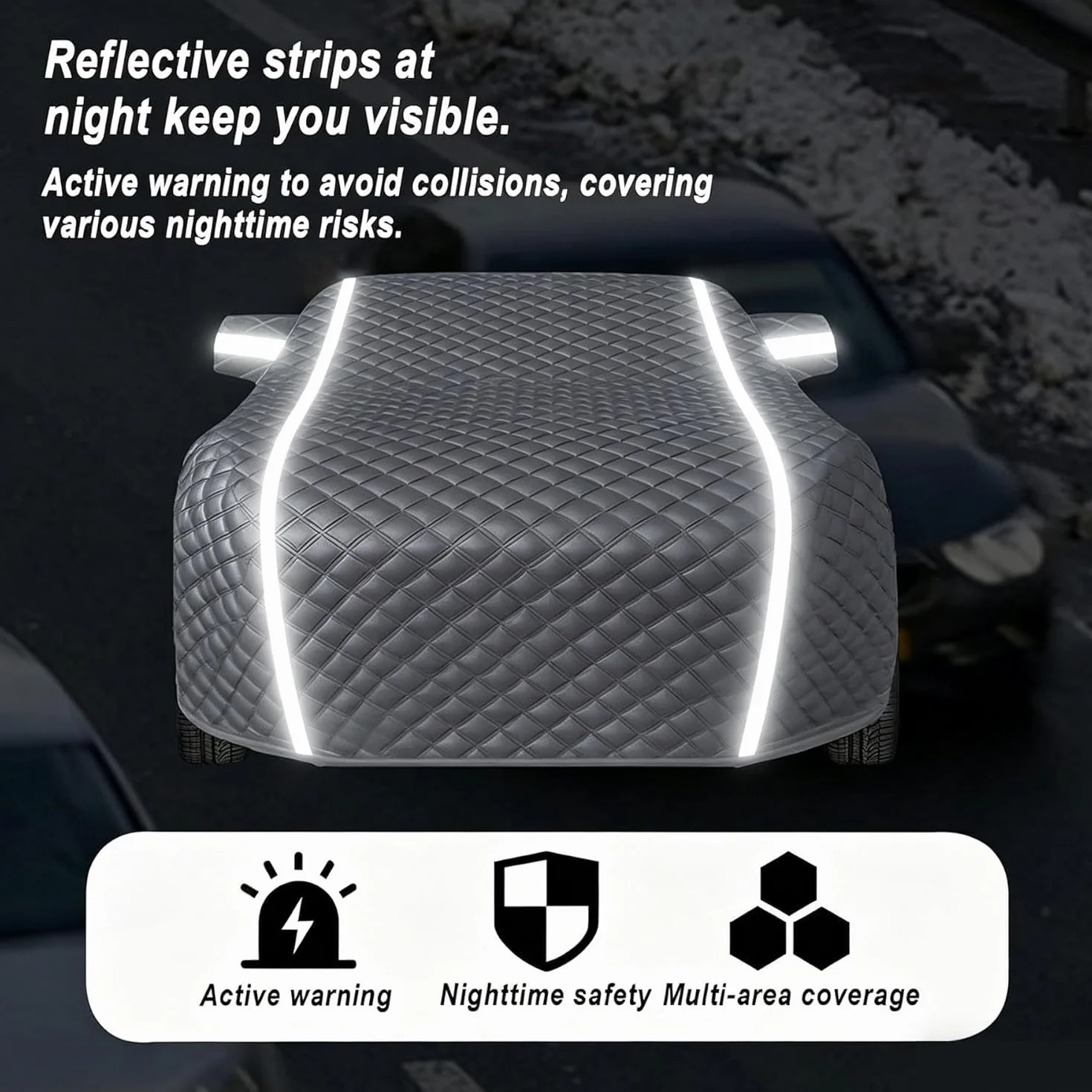 Telo Copriauto Antigrandine per Volkswage n Golf 7 2012-2019,Copertura Auto Antigrandine Impermeabile Traspirante Copertura Auto per Esterno Antipolvere e Protezione Dal Sole