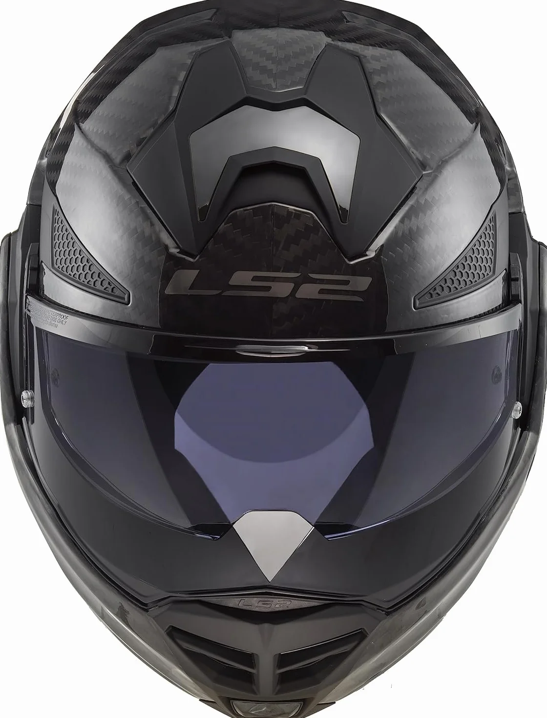LS2, Casco moto modulare ADVANT X CARBON Gloss Carbon, S