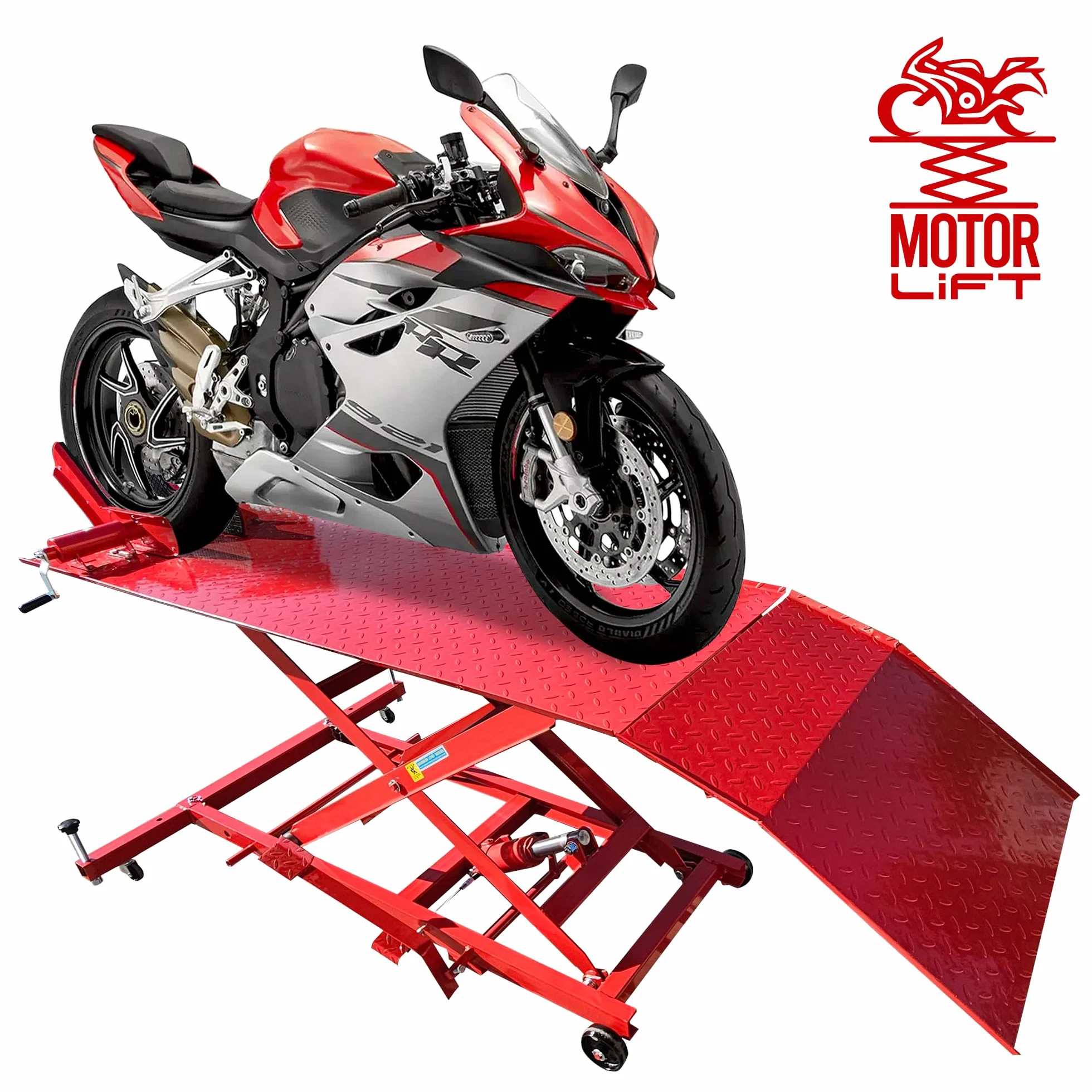 MotorLift450 Rampa di montaggio moto sollevatore idraulico 450 kg