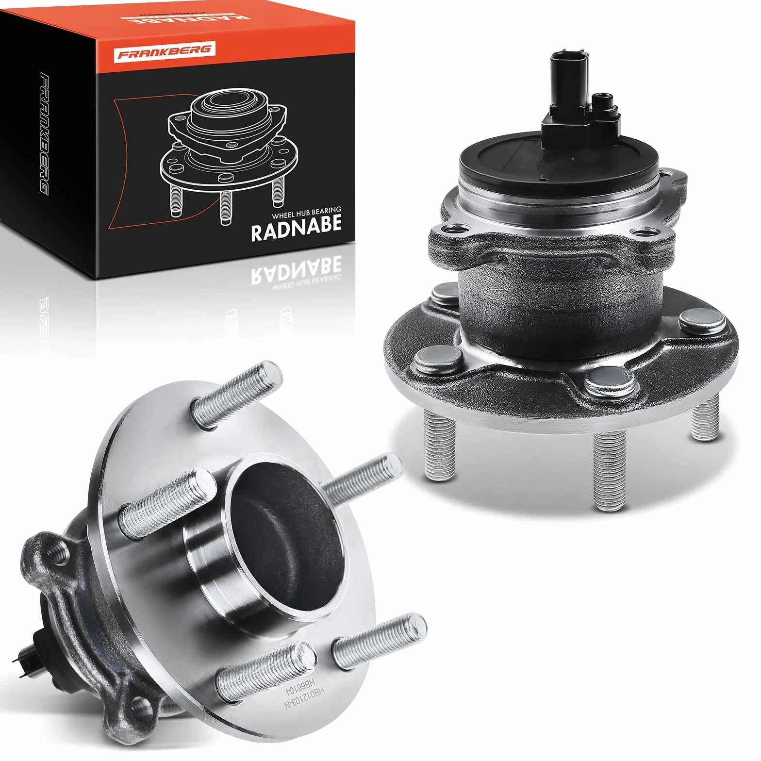 Frankberg 2 x mozzo ruota per asse posteriore C30 533 S40 II 544 V50 545 MW con ABS 2003-2012 30736885