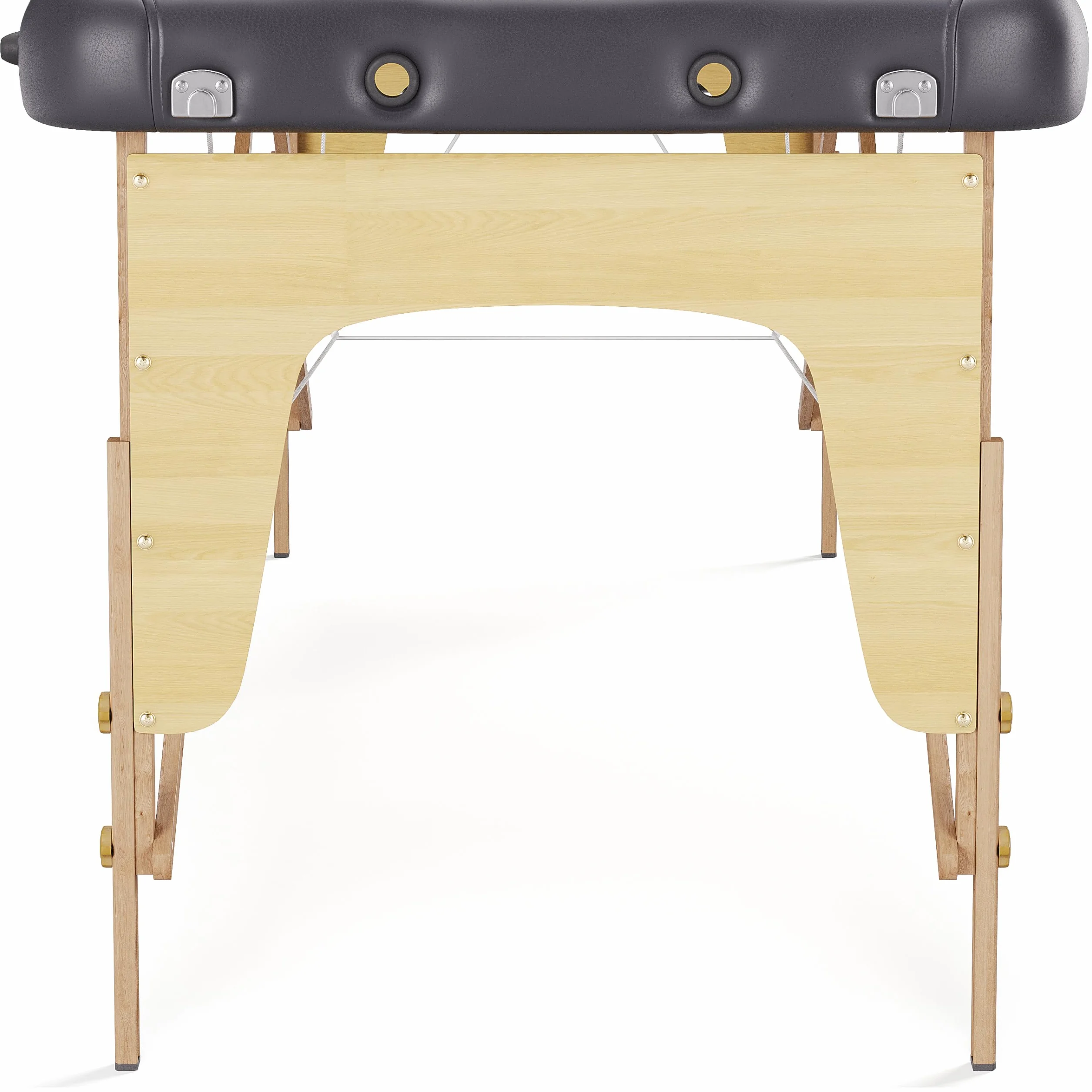 Beltom Lettino Massaggio Smart 3 Zone in Legno 180x56 cm Nero