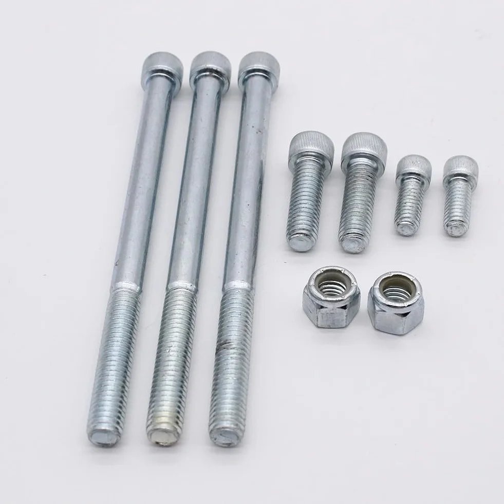 Kit staffa alternatore in alluminio e 318/340/per 360 per generatori a cinghia trapezoidale, nero o argento, per OEM compatibile