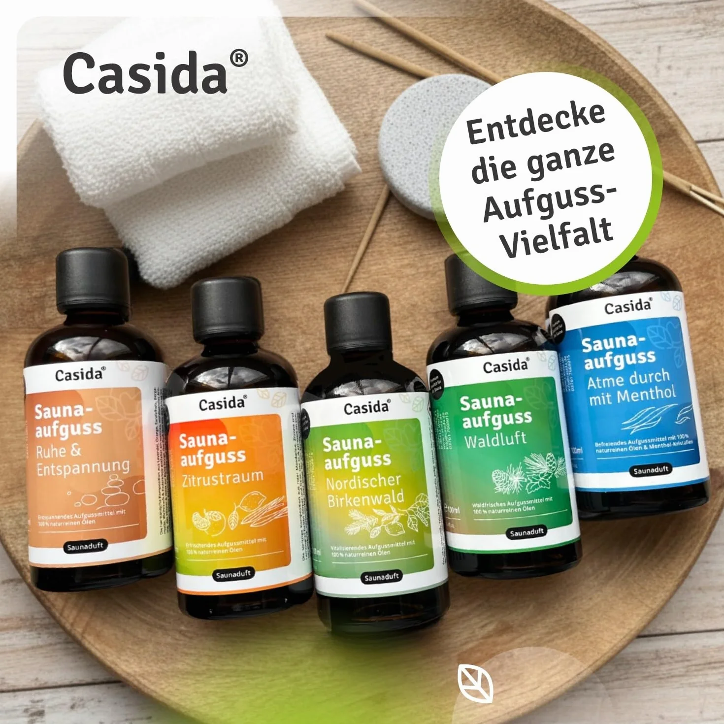 Casida Infusione per sauna con oli essenziali naturali betulla eucalipto abete rosso limone 100 ml