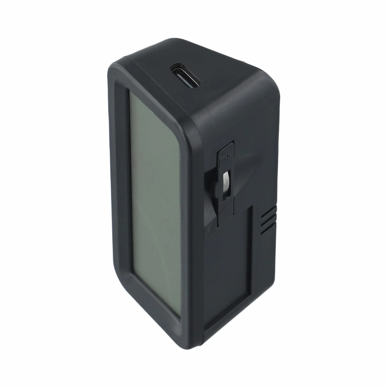 Orologio digitale, ABS solare per mini orologio digitale LCD impermeabile antiurto con ora/data/settimana/temperatura per auto/moto/bicicletta 8 x 3 x 3,5 cm