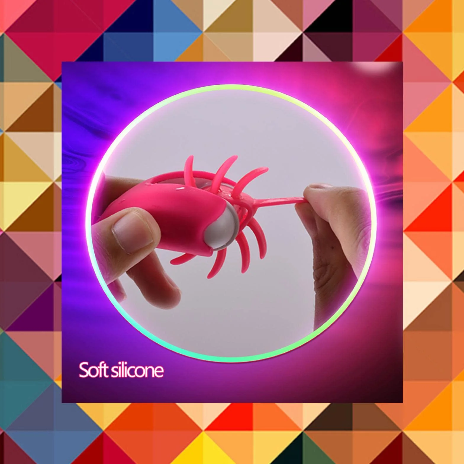 Dona Vibratore Lingua Leccata Rotazione Massaggio Vagina Clitoride Anello Pene G-spot Giocattoli Sessuali per Coppia