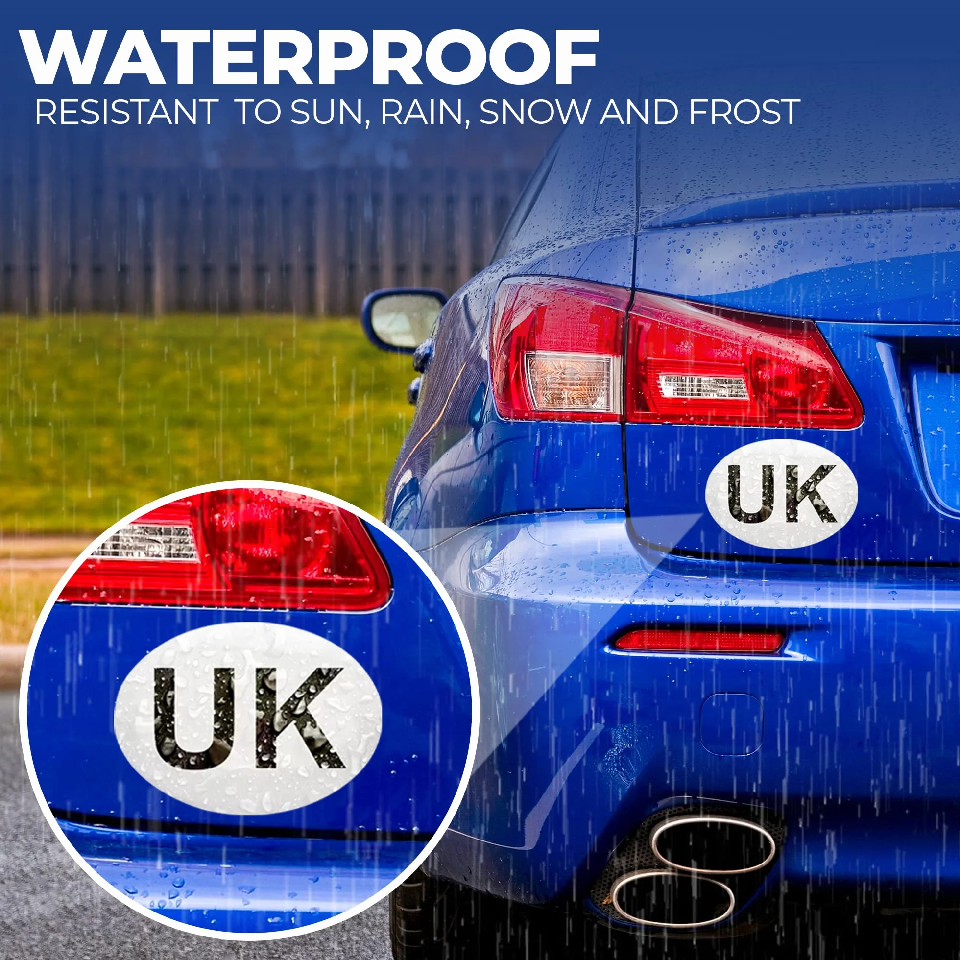 Adesivi magnetici per auto GB UK – Magnete regolamentare resistente alle intemperie – Confezione 1 o 2