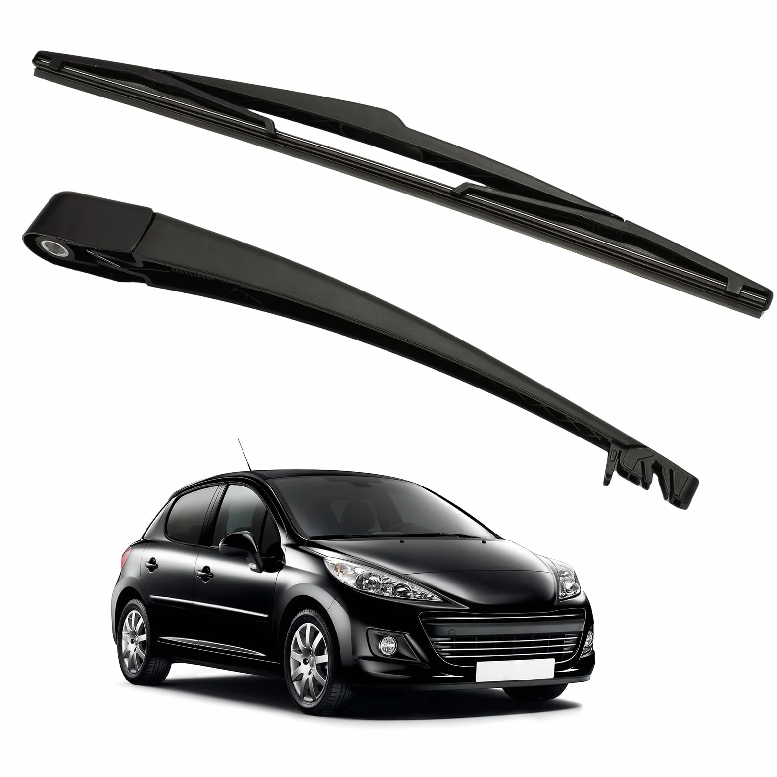 Heckscheibenwischerarm-Set 405 mm Für Peugeot 207 207+ 2006-2015 642397 6423.97 6429AR 6451AJ Kit Spazzola Braccio Tergicristallo Posteriore
