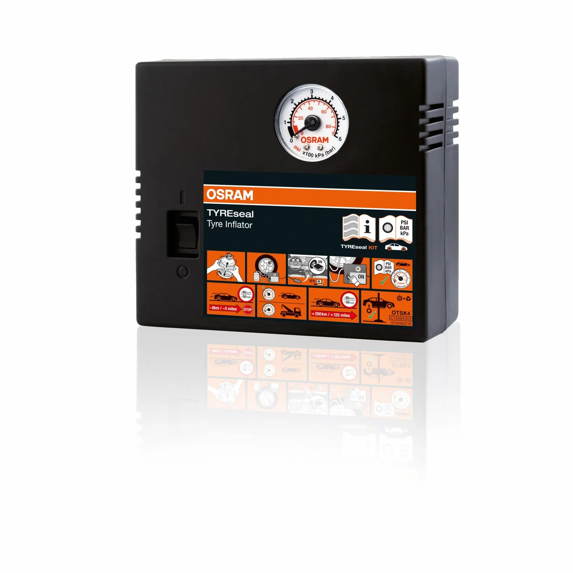 OSRAM TYREseal Kit 450 ml Kit Riparazione Pneumatici Compressore Analogico