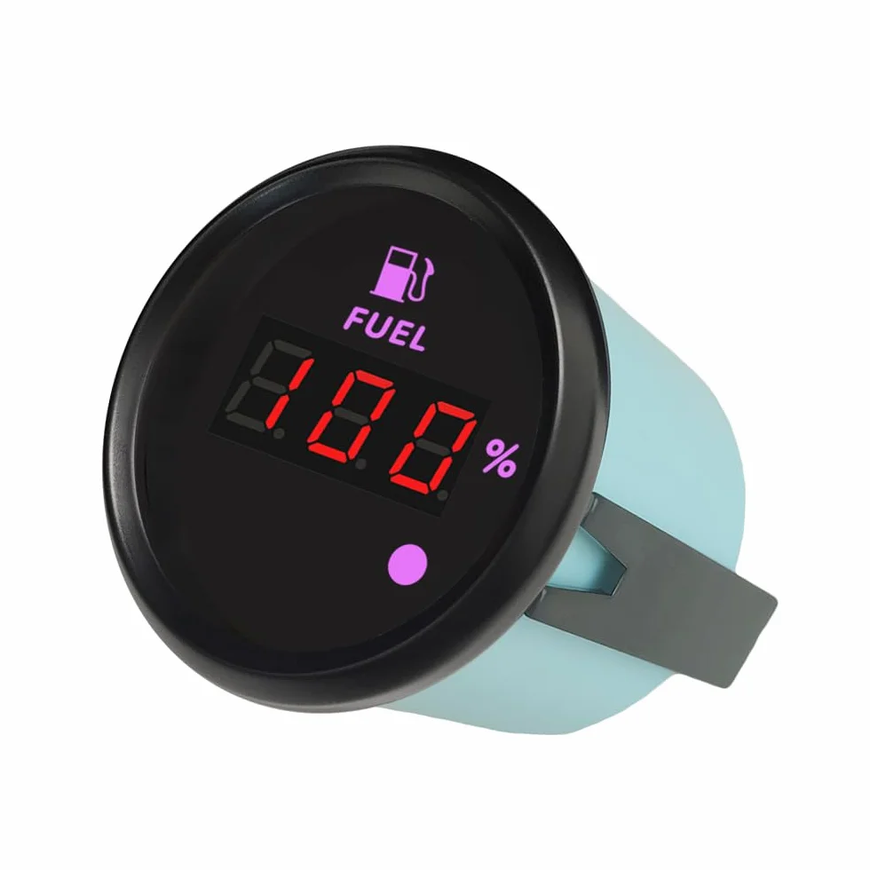 ELING Misuratore livello carburante digitale 52mm 0-190ohm 9-32V per SUV RV