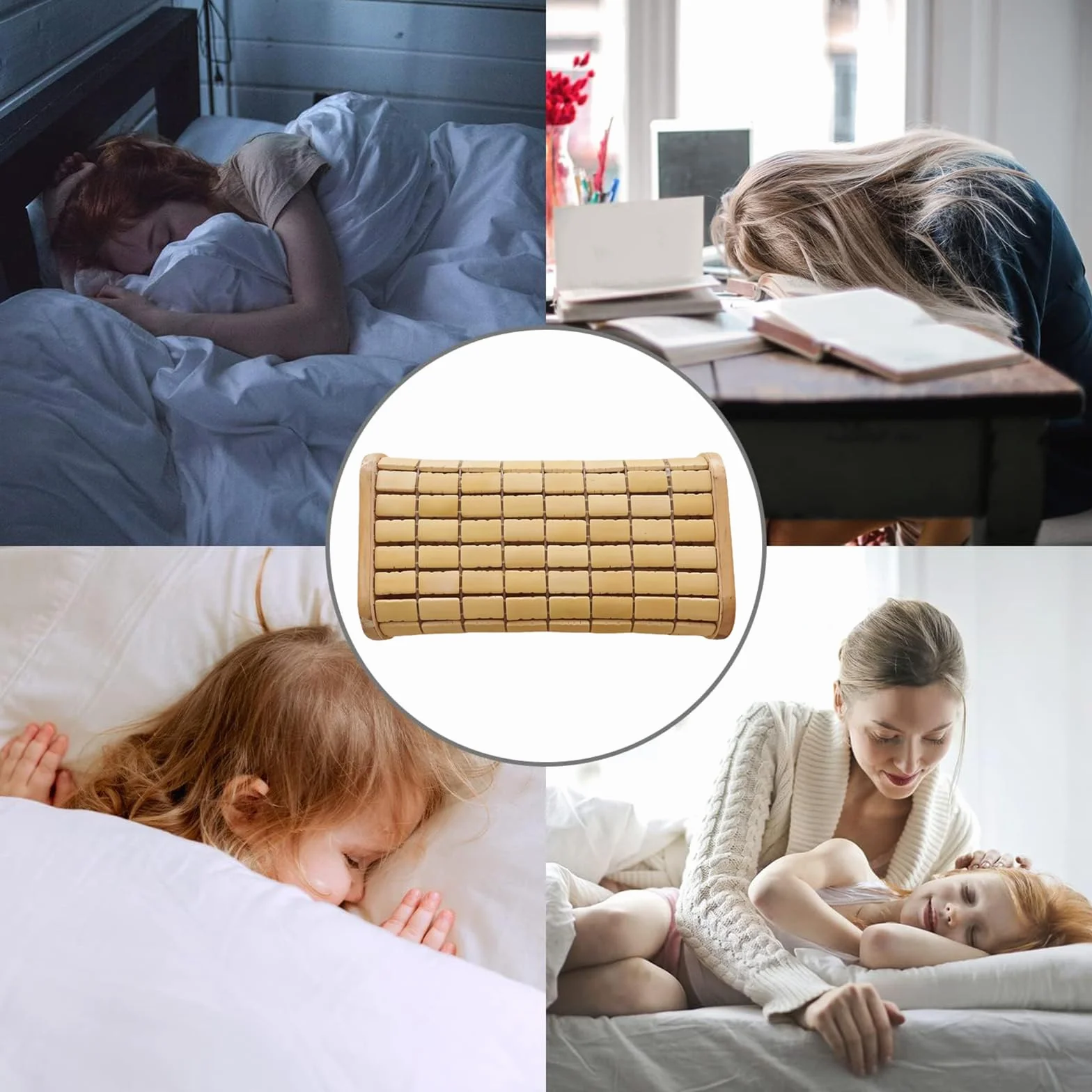 Cuscino poggiatesta in legno di bambù per sauna, supporto per il collo, accessori sauna comfort