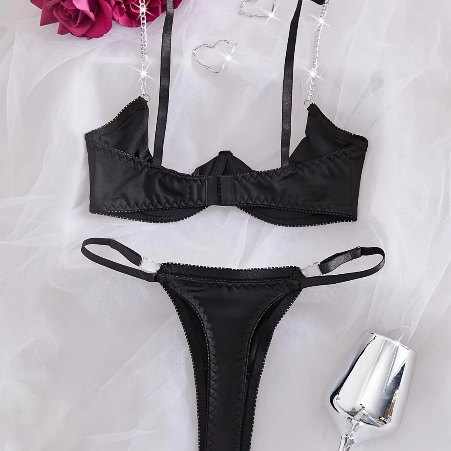 Sexydonna Lingerie Body Trasparente Costume Gioco di Ruolo