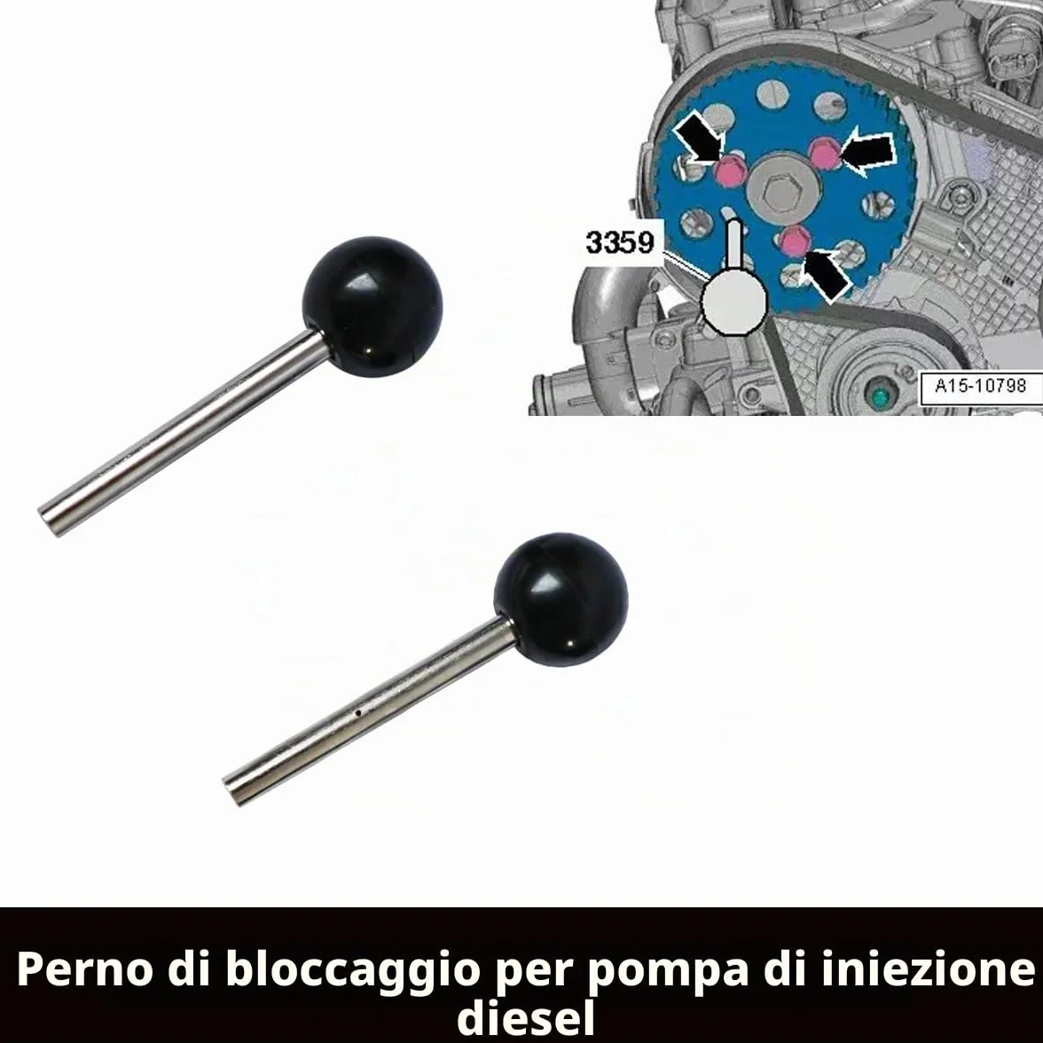DPTOOL Attrezzo di Regolazione del Motore, Strumento Cinghia dentata Albero a camme per VW Audi Seat Skoda 1.4 1.6 2.0 TDI Common Rail Diesel Motore sostituire T10265 T10060A 3359 T10051 T10490 T10264