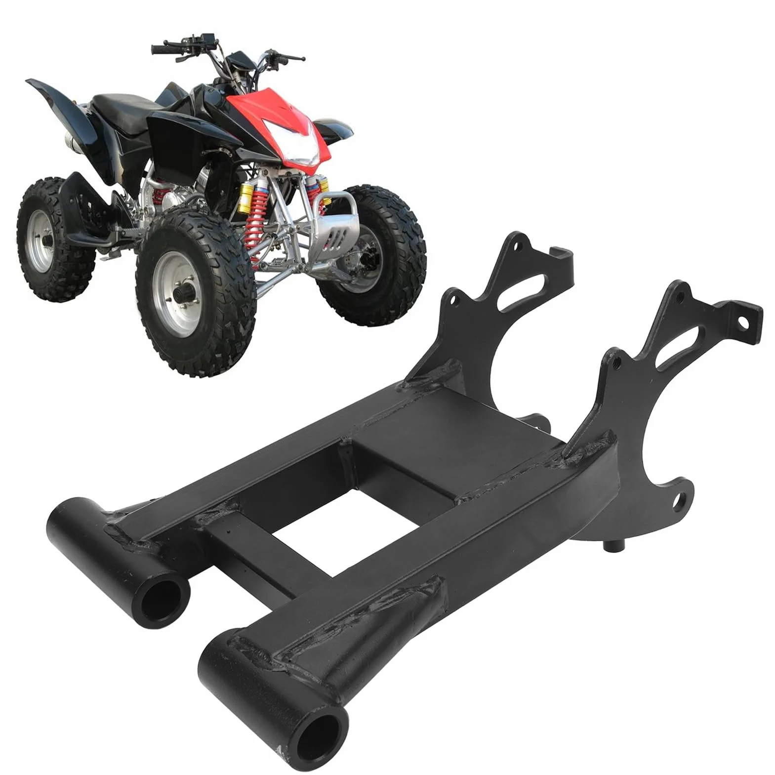 Braccio Oscillante Sospensione Posteriore, Telaio Oscillante Bilanciere Sospensione Forcella Asse Posteriore Adatto per Quad ATV 49cc 50cc 70cc 90cc 110cc Go Kart UTV Quad