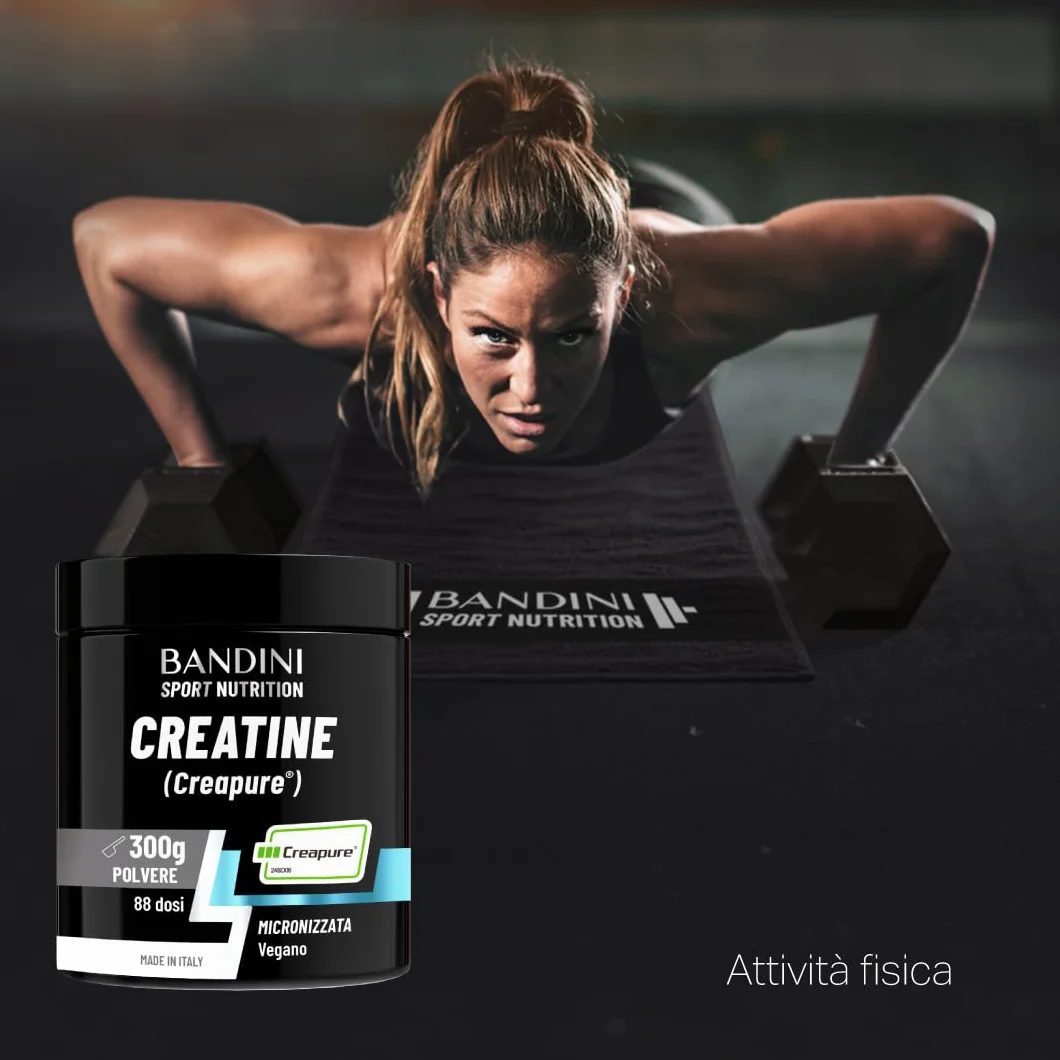 Bandini Creatina CREAPURE Monoidrata in Polvere Pura - Integratore per Sport e Pre Workout - 100% Vegan - 500g
