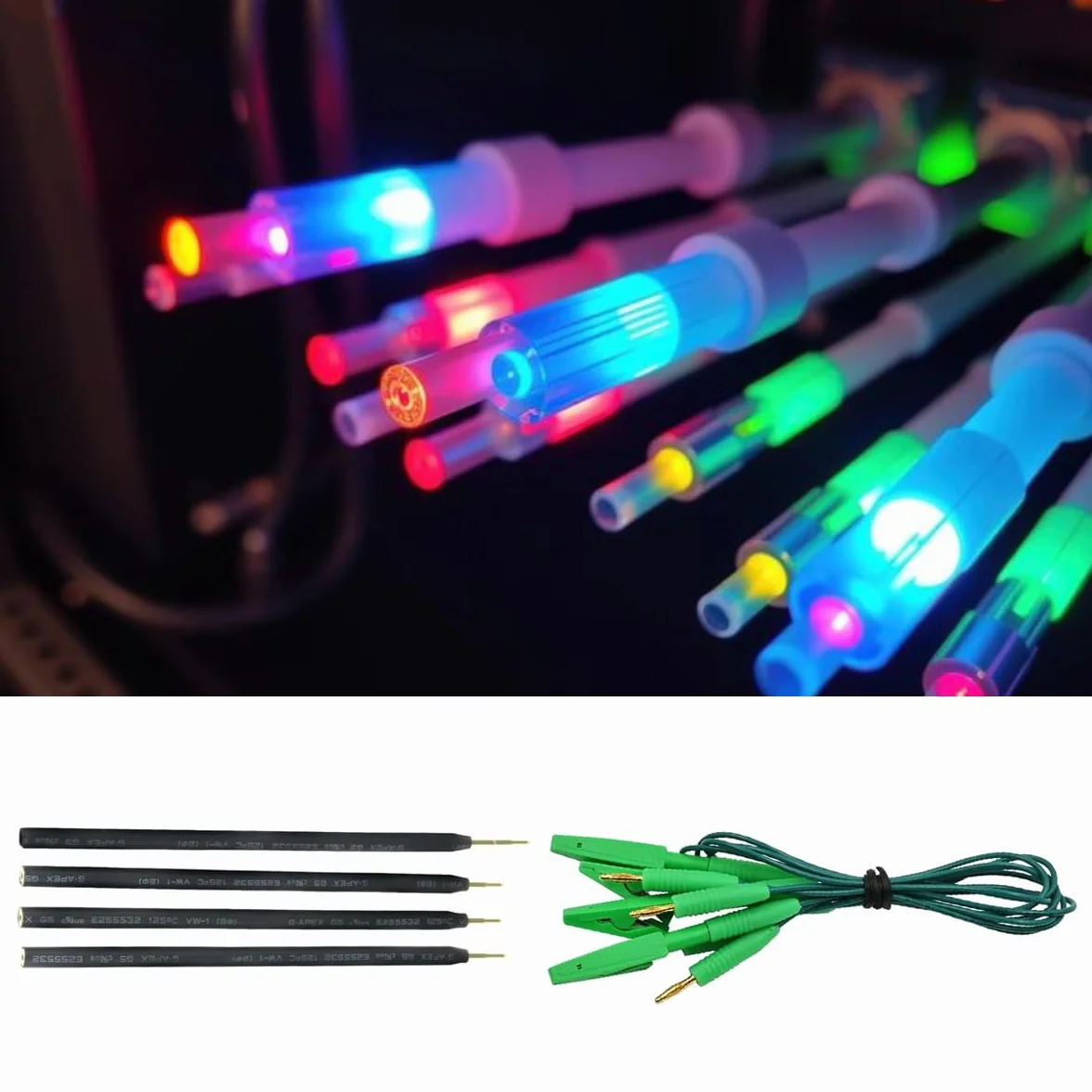 Kit 4 set penne sonda lettura scrittura ECU pin telaio BDM cavi collegamento scheda ECU KTAG/KESS