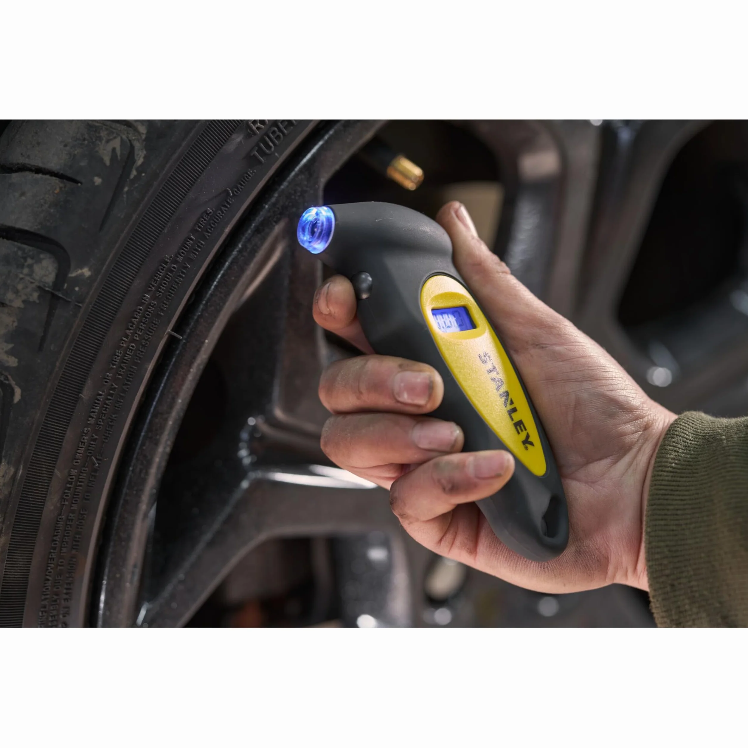 STANLEY Tester di pressione di pneumatico Digitale, nero STHT80874-0
