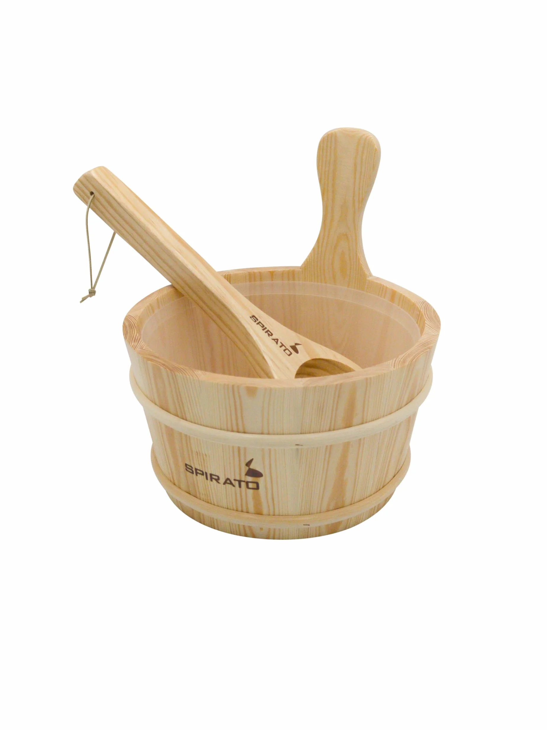 Vaso per sauna con inserto e mestolo