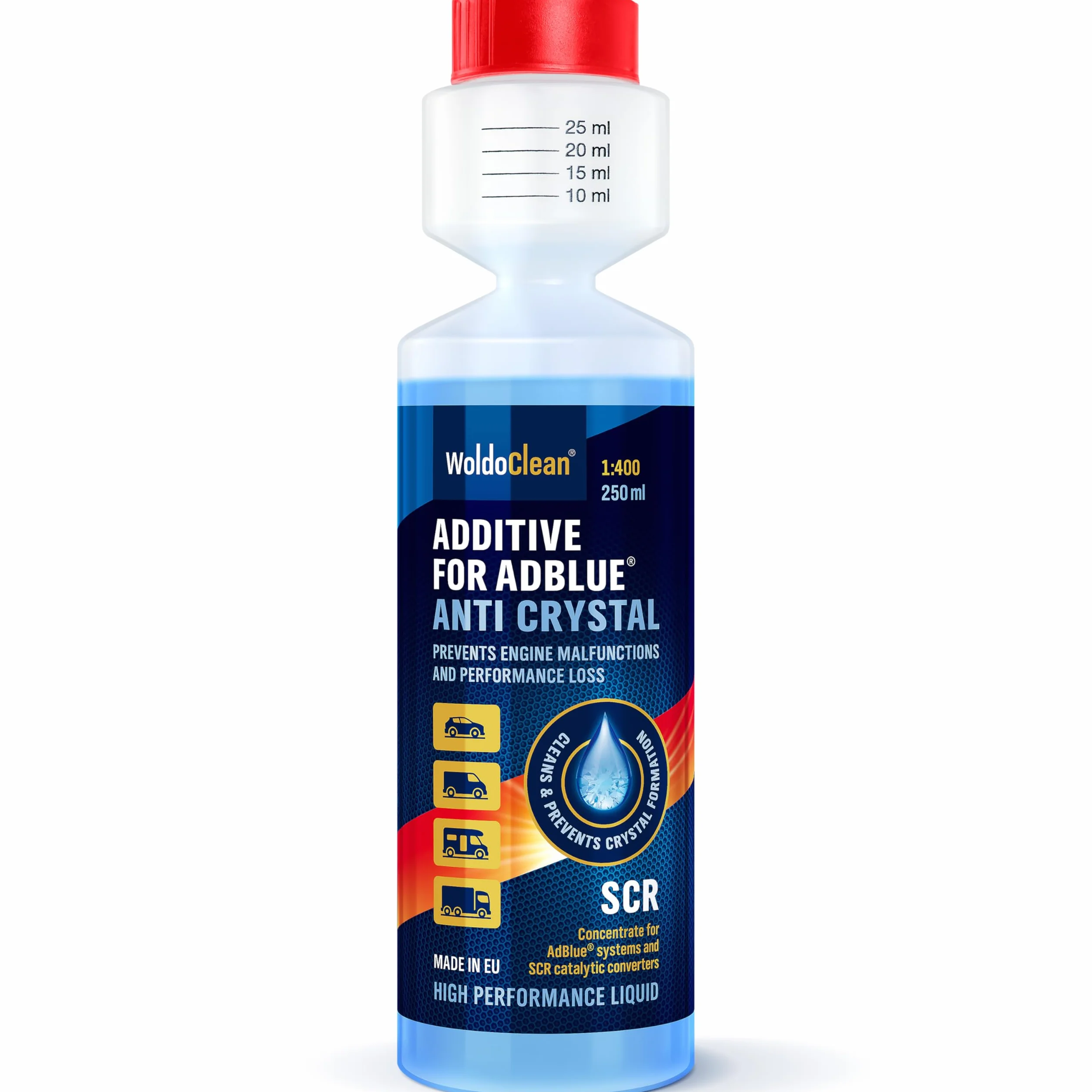 WoldoClean Additivo AdBlue Anticristallizzante 250 ml Detergente SCR Motori Diesel