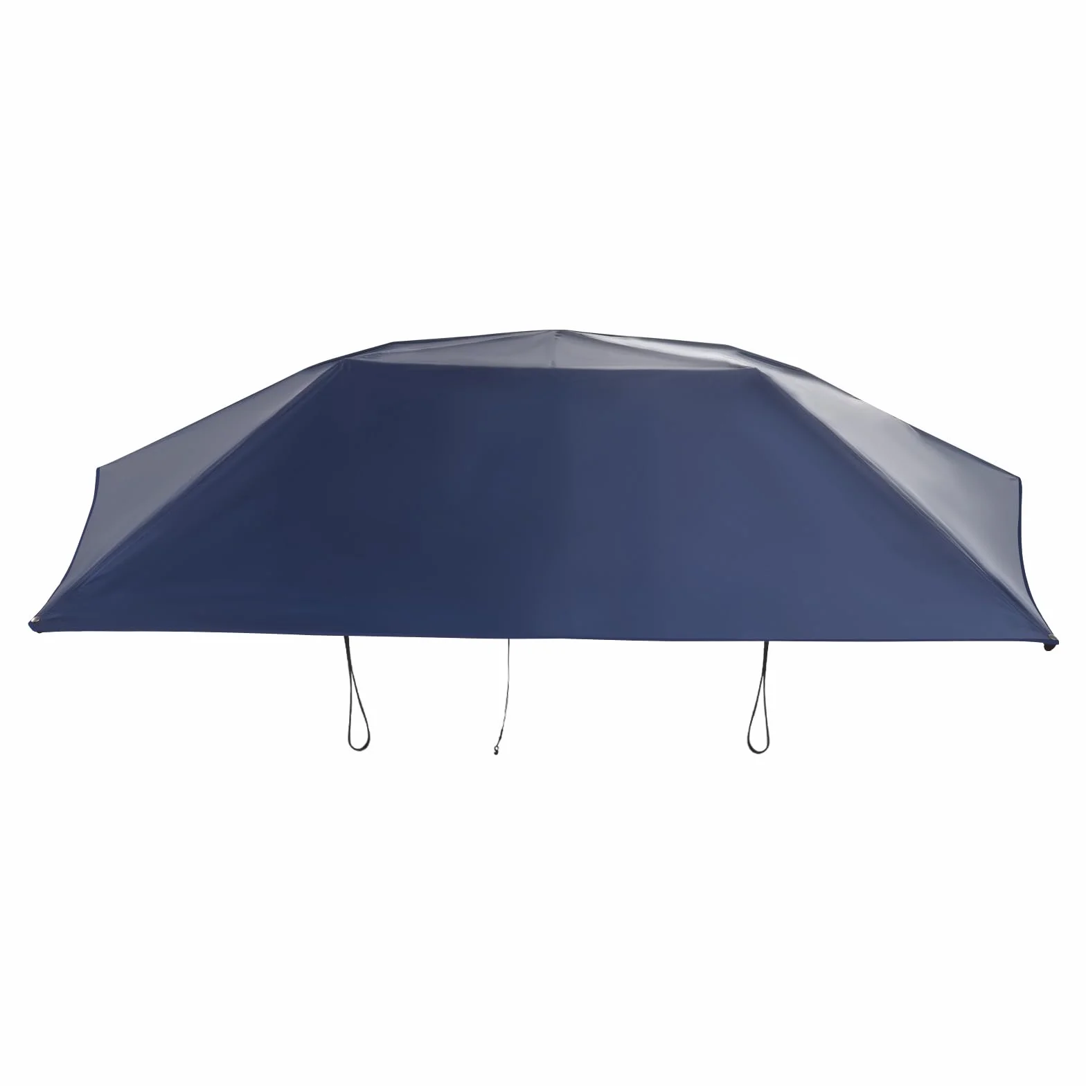 Tenda parasole semiautomatica per auto, 4,6 x 2,3 m, copertura per auto, portatile, parasole pieghevole, per auto, con coperte da sole, UPF 30 + (blu marino)