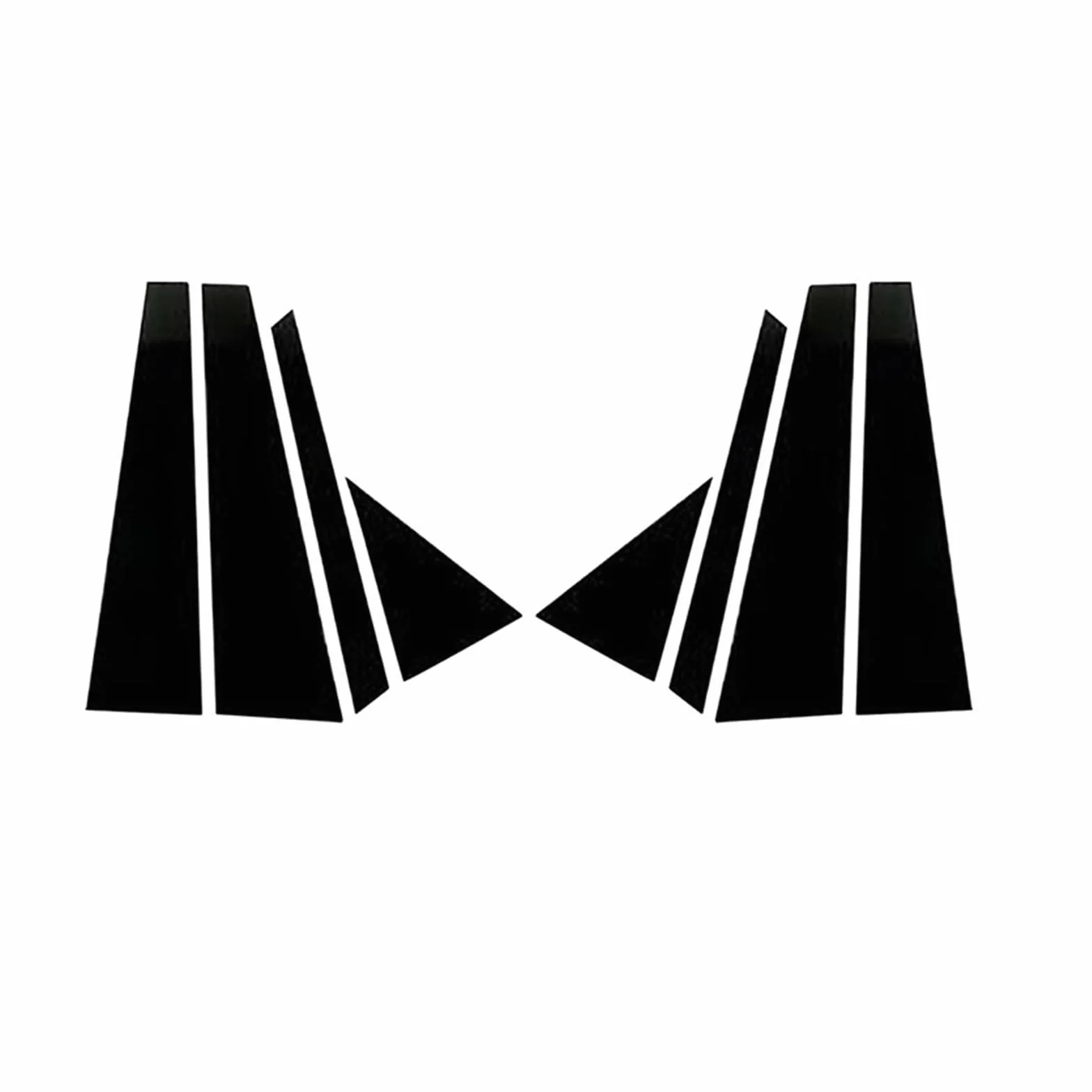 NEGRO Auto Pilastro Messaggi Nero Lucido Porta Finestra Stampaggio Copertura Adesivi Accessori for Hyundai Tucson 2016-2022