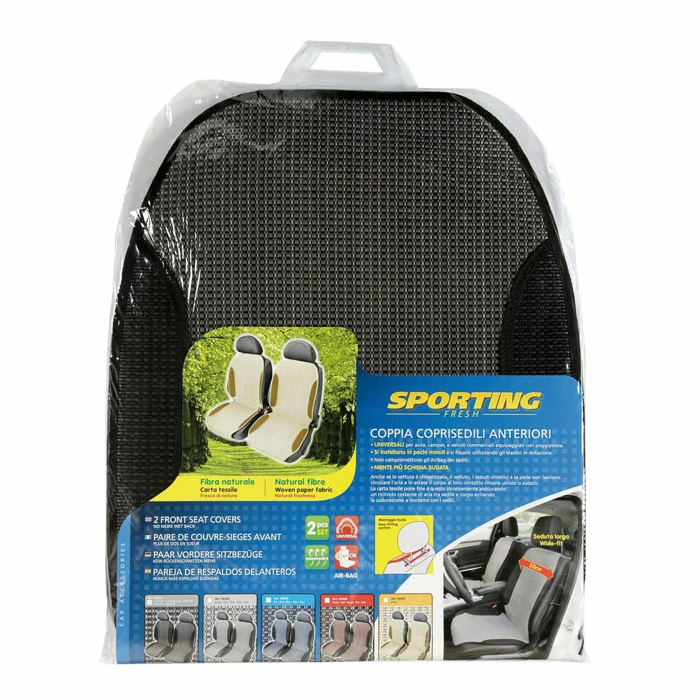 Lampa Sporting Fresh Coppia Schienali Fibra Naturale Antracite 54503