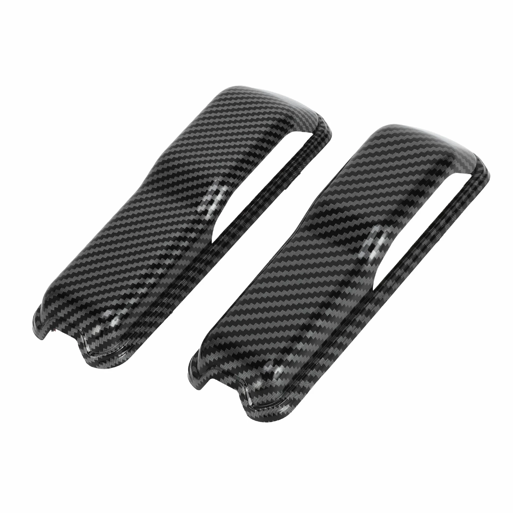 Copertura Trim Cerniera Cofano Motore per Jeep Wrangler JL JLU Sport Sahara Rubicon 2018-2022 ABS Nero Carbonio