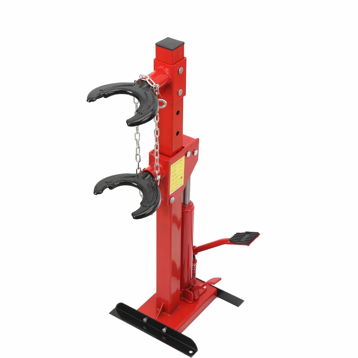 Compressore a Molla Cilindro Idraulico per Auto, SUV, Camion Leggeri, capacità Fino a 3 Tonnellate, Altezza Regolabile (495-820mm), Design con Pedale, Tenditore Idraulico Sicuro e Stabile