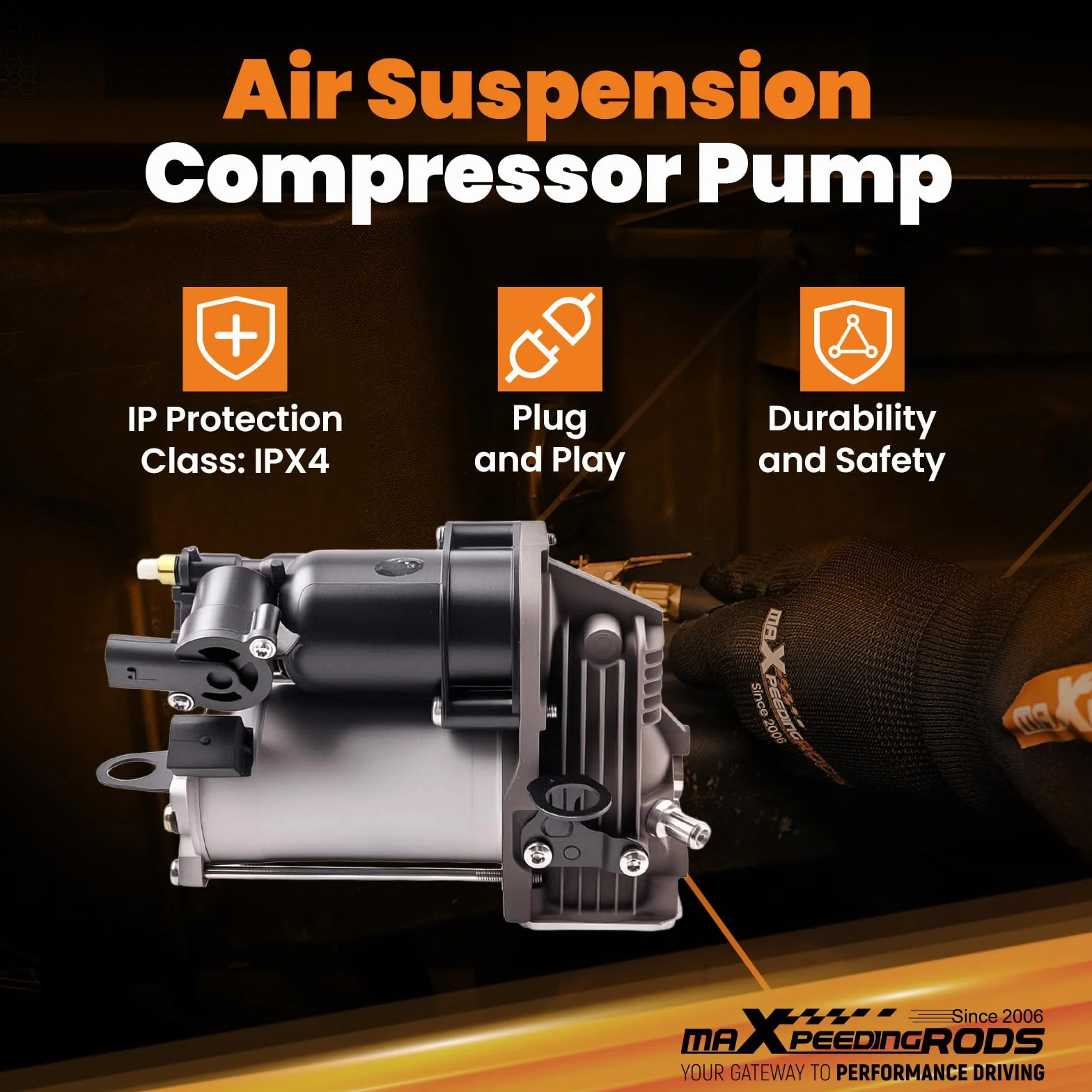 maXpeedingrods Compressore ad aria per Classe ML W164 05-11 GL X164 06-12 A1643200504