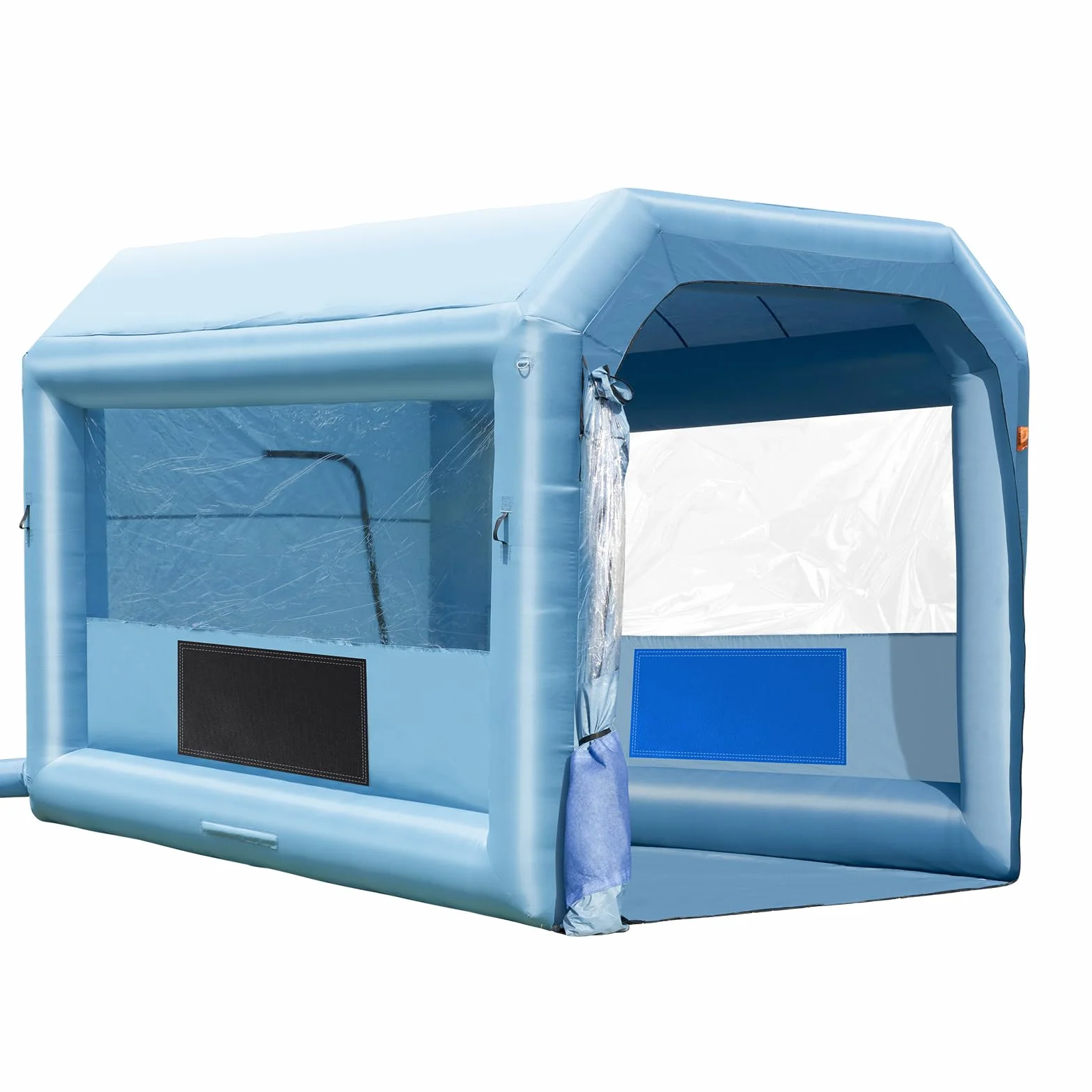 VEVOR Cabina di Verniciatura Gonfiabile, Tenda di Verniciatura Gonfiabile Portatile Potente Ventilatore, Sistema di Filtro dell'Aria, Verniciatura per Auto Veicoli e Mobili 4 x 3 x 2,75 m, 750 W